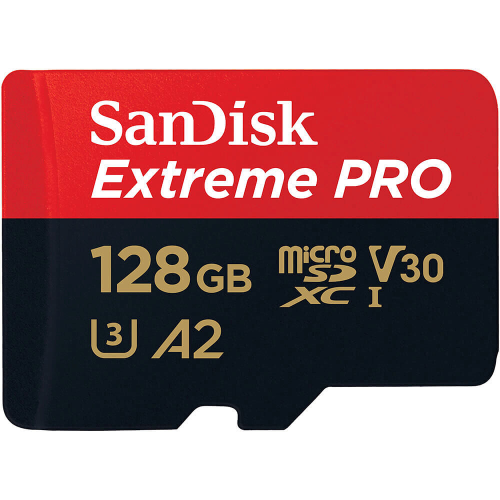 SANDISK MicroSDXC Extreme Pro 128GB 200MB/s A2 C10 V30 UHS-I