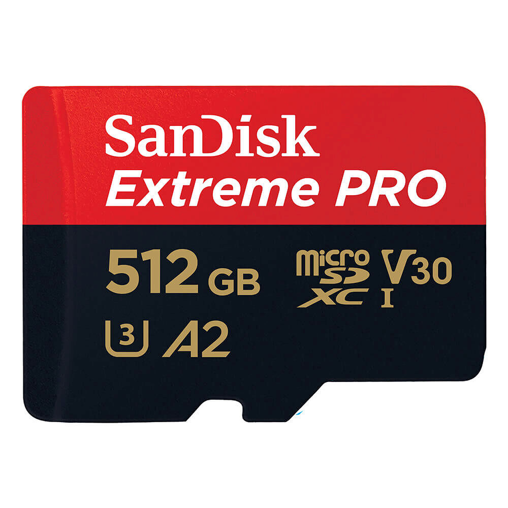 SANDISK MicroSDXC Extreme Pro 512GB 200MB/s A2 C10 V30 UHS-I