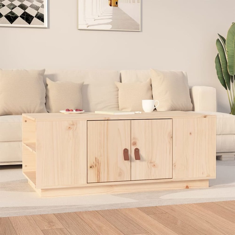 vidaXL Soffbord 100x50x41 cm massivt furu