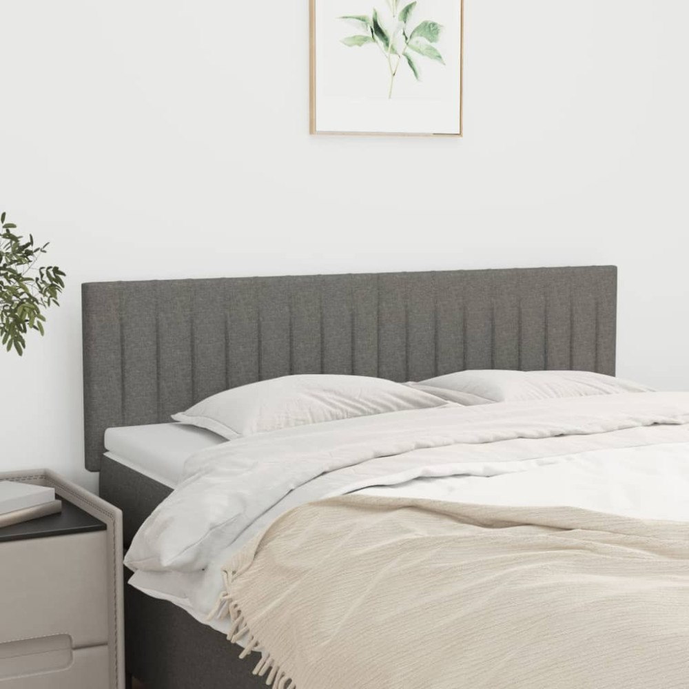 vidaXL Sänggavlar mörkgrå 144x5x78/88 cm tyg