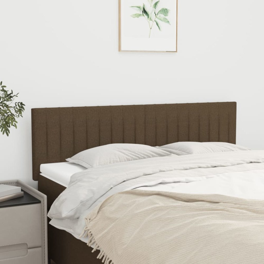 vidaXL Sänggavlar mörkbrun 144x5x78/88 cm tyg