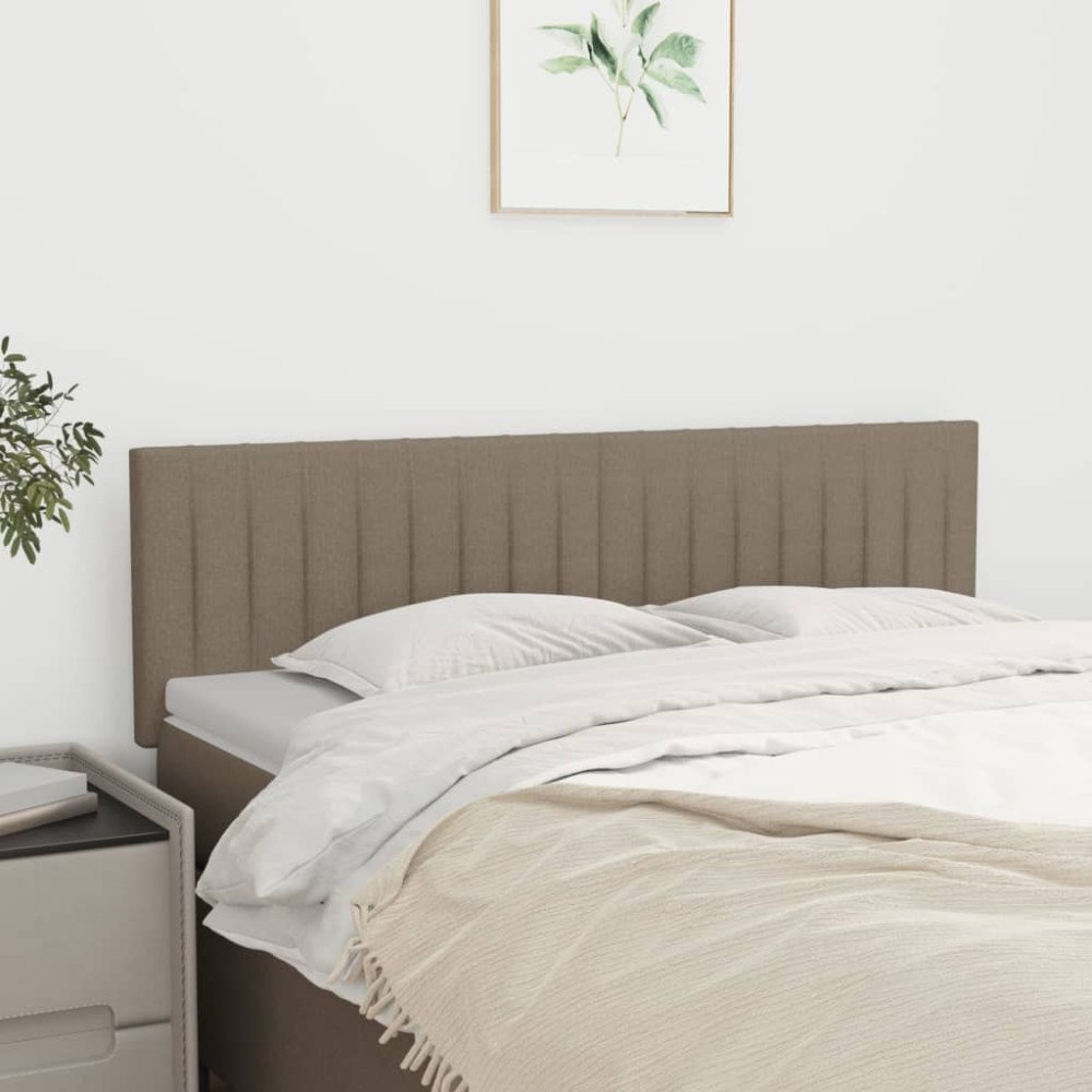 vidaXL Sänggavlar taupe 144x5x78/88 cm tyg