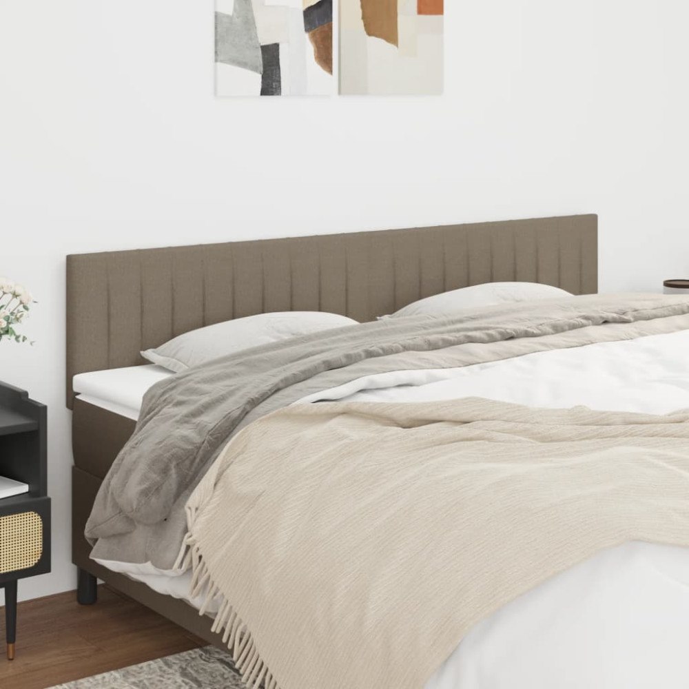 vidaXL Sänggavlar taupe 160x5x78/88 cm tyg