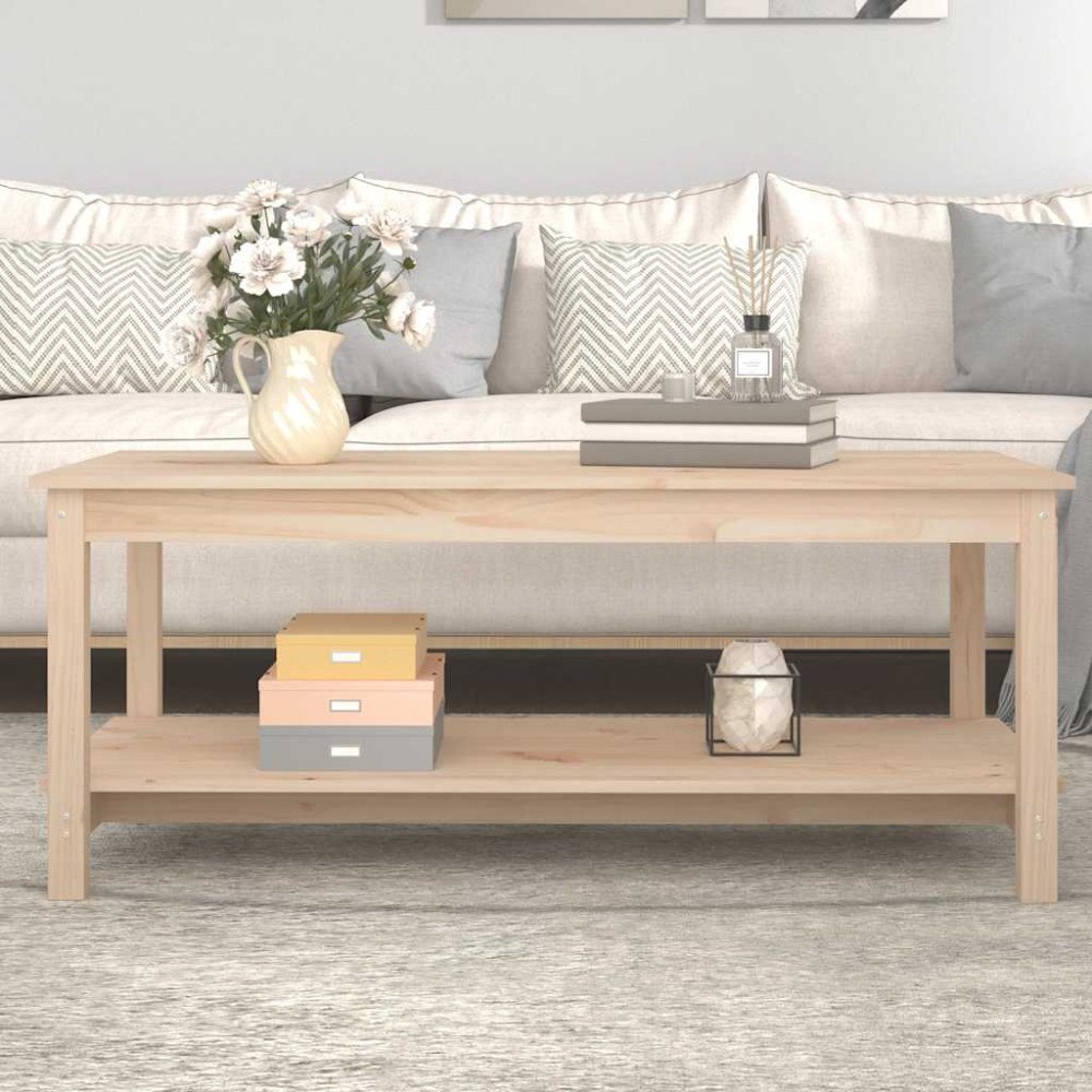 vidaXL Soffbord 110x55x45 cm massiv furu