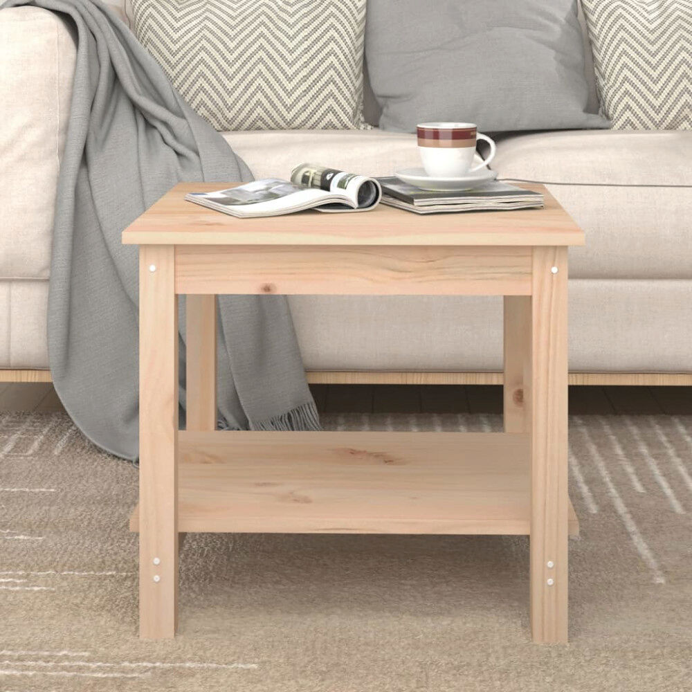 vidaXL Soffbord 50x50x45 cm massiv furu