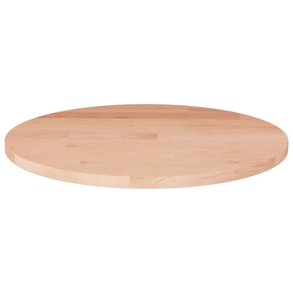 vidaXL Rund bordsskiva Ø30x1,5 cm obehandlat massiv ek