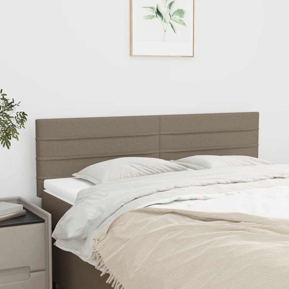 vidaXL Sänggavlar taupe 144x5x78/88 cm tyg