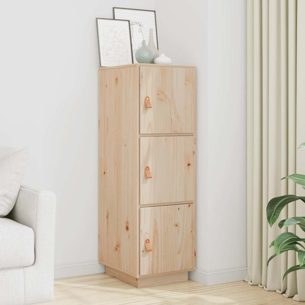 vidaXL Högskåp 34x40x108,5 cm massiv furu