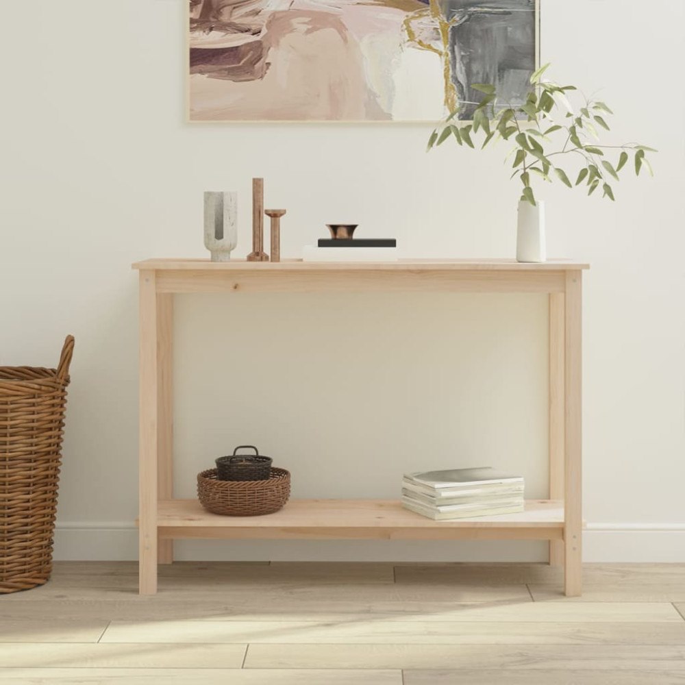 vidaXL Konsolbord 110x40x80 cm massiv furu