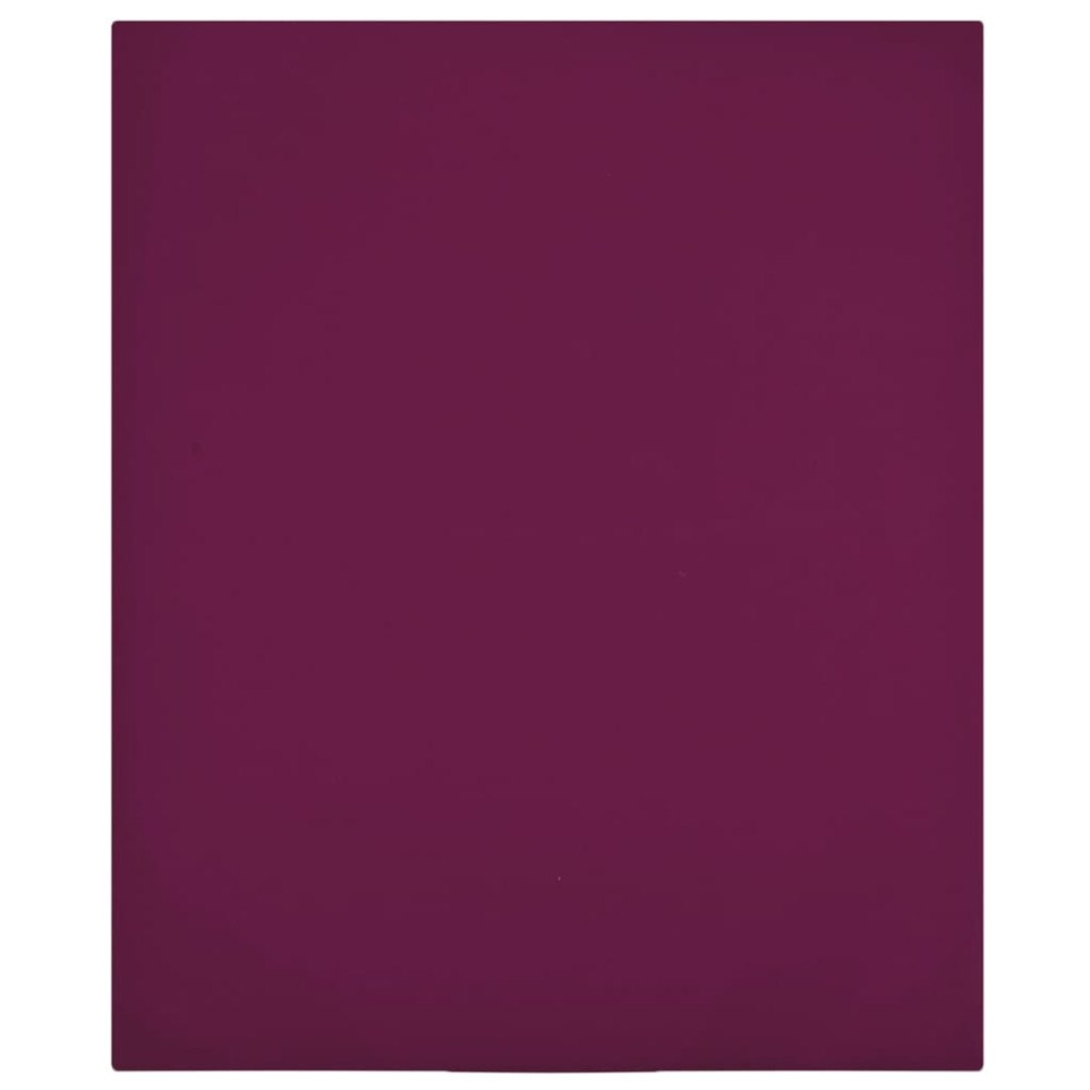 vidaXL Dra-på-lakan jersey vinröd 140x200 cm bomull