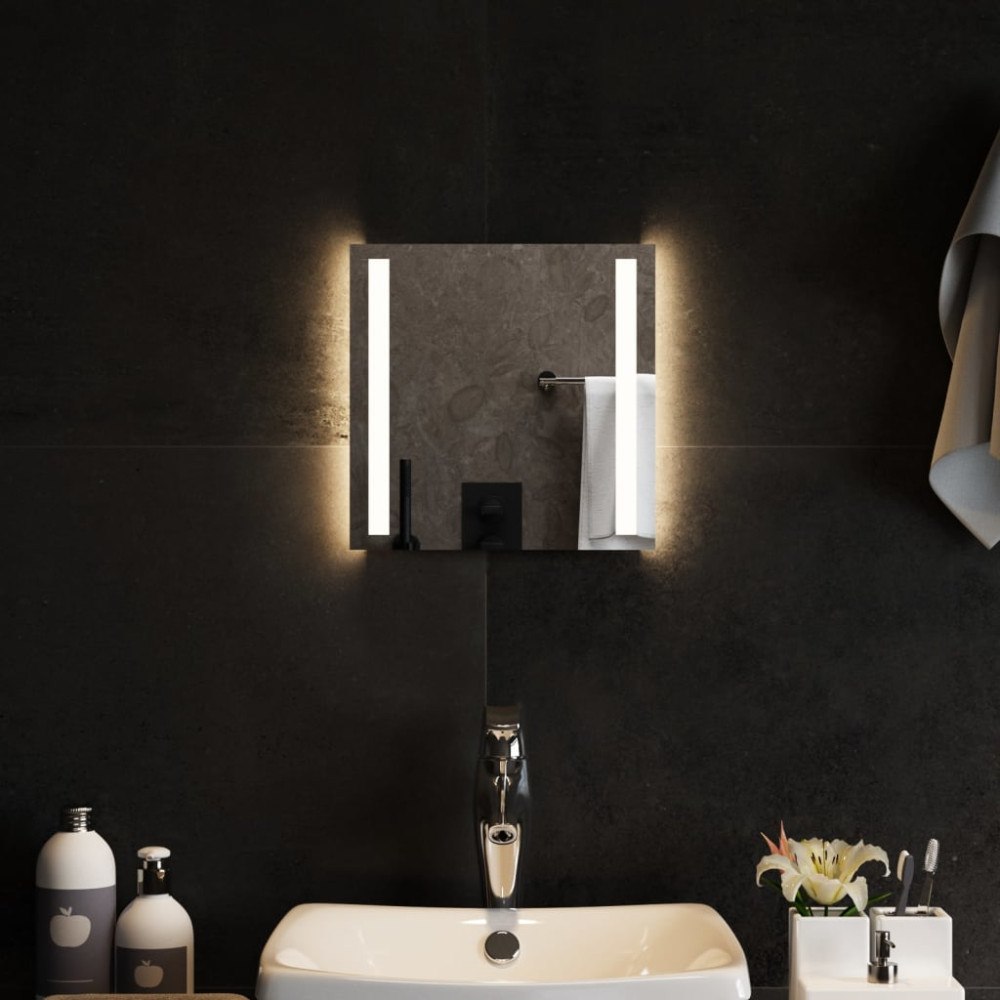 vidaXL Badrumsspegel LED 30x30 cm