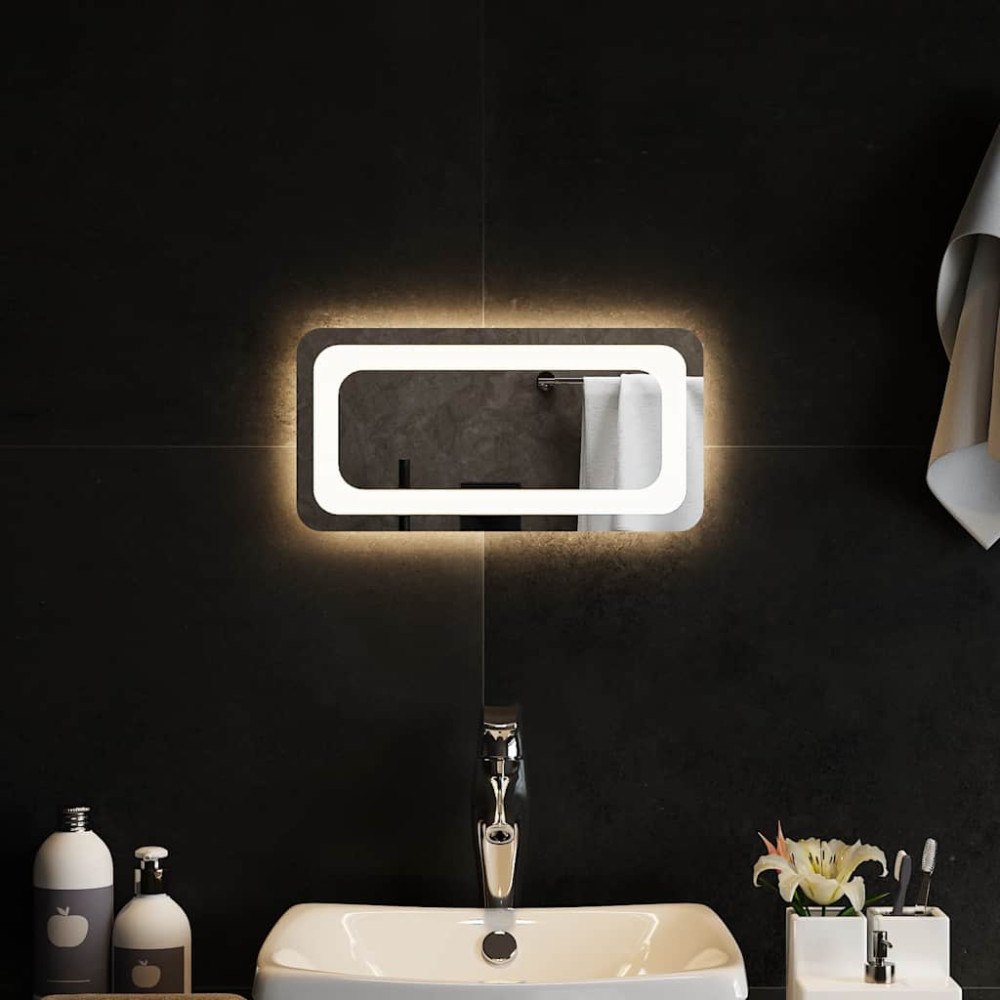 vidaXL Badrumsspegel LED 40x20 cm