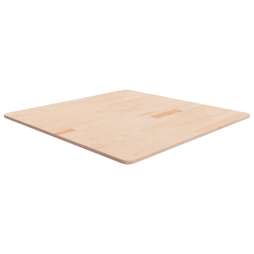 vidaXL Fyrkantig bordsskiva 90x90x1,5 cm obehandlat massiv ek