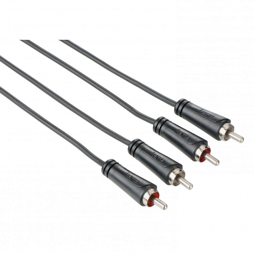 Hama Kabel Audio 2xRCA-2xRCA Svart 3m