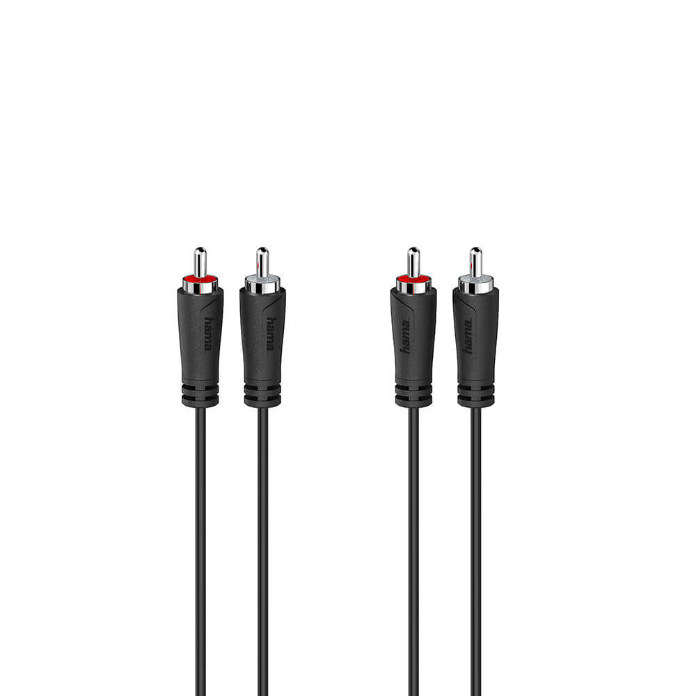 Hama Cable Audio 2 RCA Plugs - 2 RCA Plugs 5.0m