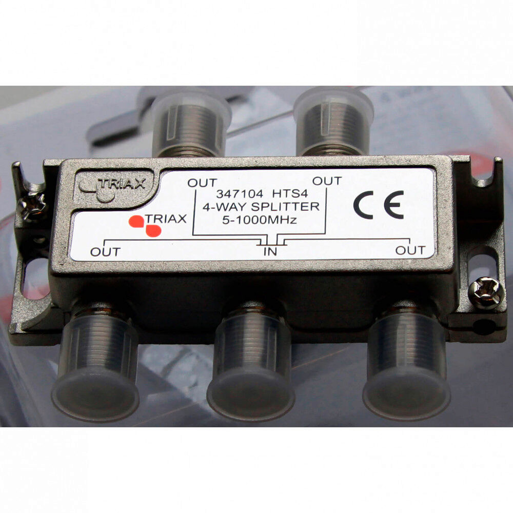 Triax Splitter 1-4 5-1000 MHz F-kontakter