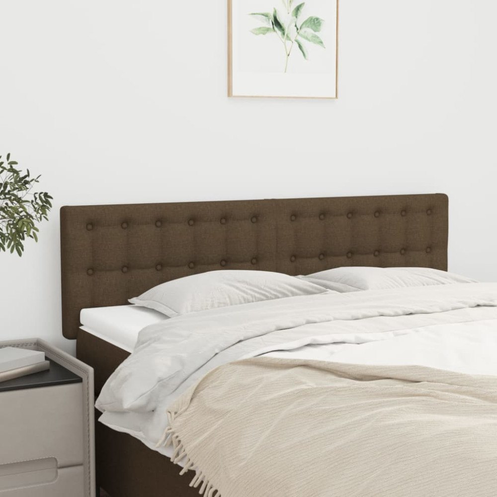 vidaXL Sänggavlar mörkbrun 144x5x78/88 cm tyg