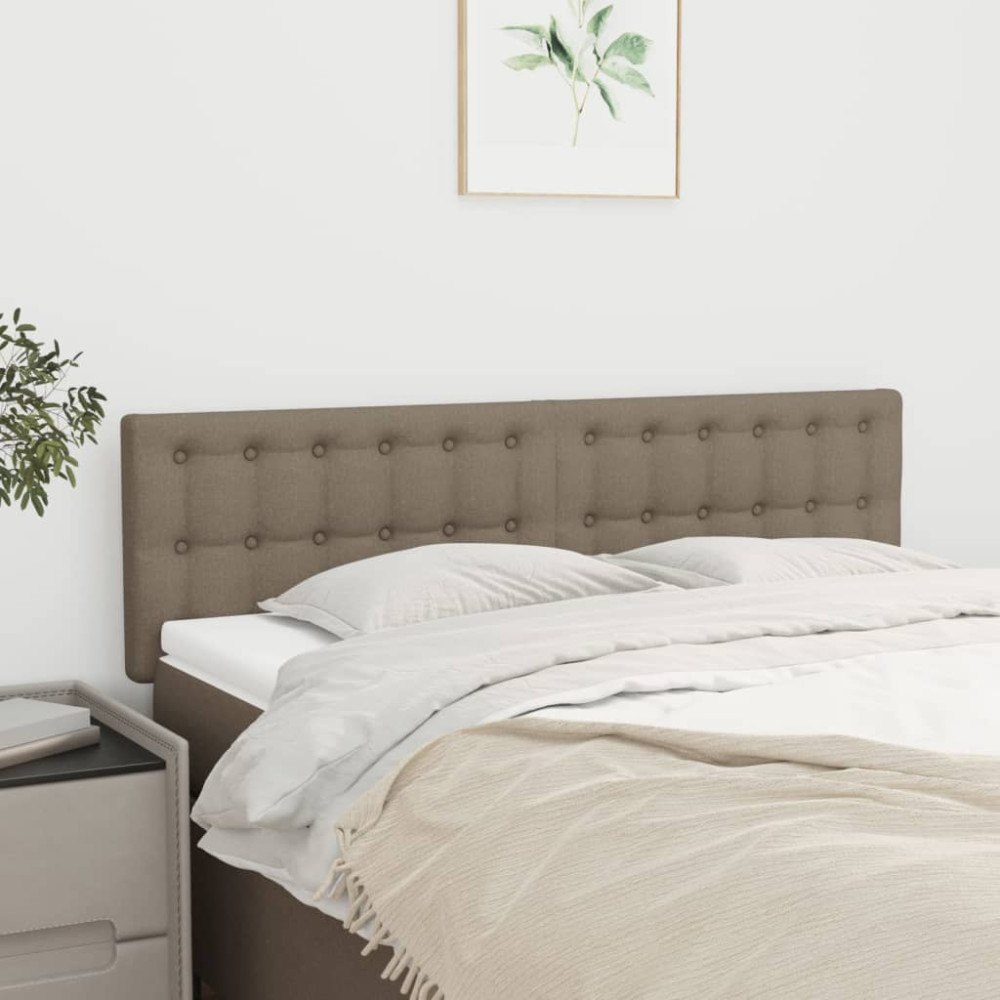 vidaXL Sänggavlar taupe 144x5x78/88 cm tyg