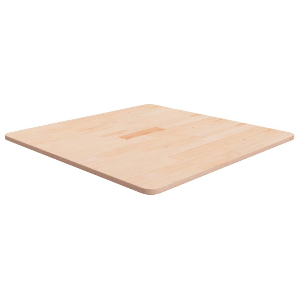 vidaXL Fyrkantig bordsskiva 70x70x1,5 cm obehandlat massiv ek