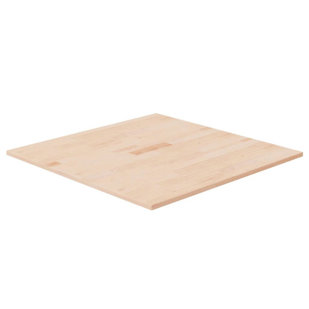 vidaXL Fyrkantig bordsskiva 70x70x1,5 cm obehandlat massiv ek