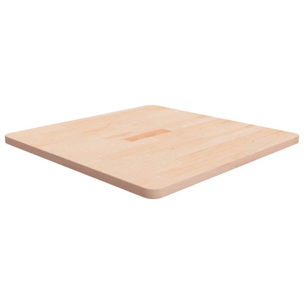 vidaXL Fyrkantig bordsskiva 70x70x2,5 cm obehandlad massiv ek