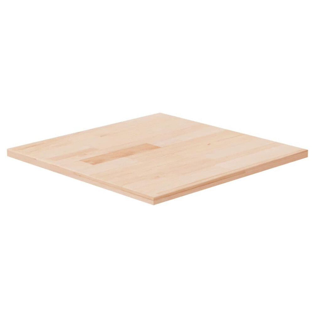 vidaXL Fyrkantig bordsskiva 40x40x1,5 cm obehandlat massiv ek