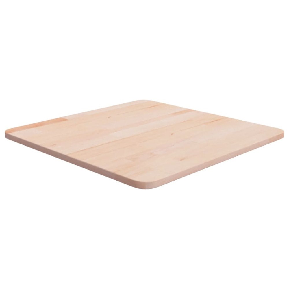 vidaXL Fyrkantig bordsskiva 50x50x1,5 cm obehandlat massiv ek