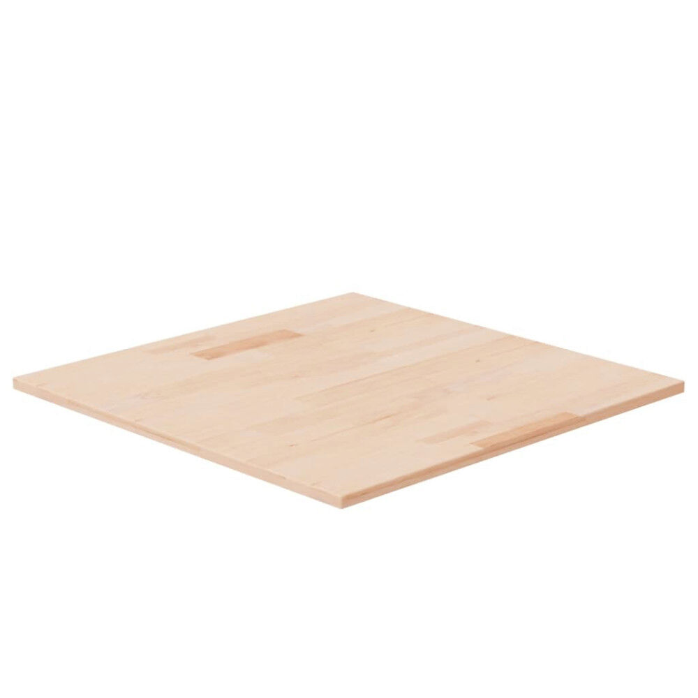 vidaXL Fyrkantig bordsskiva 60x60x1,5 cm obehandlad massiv ek
