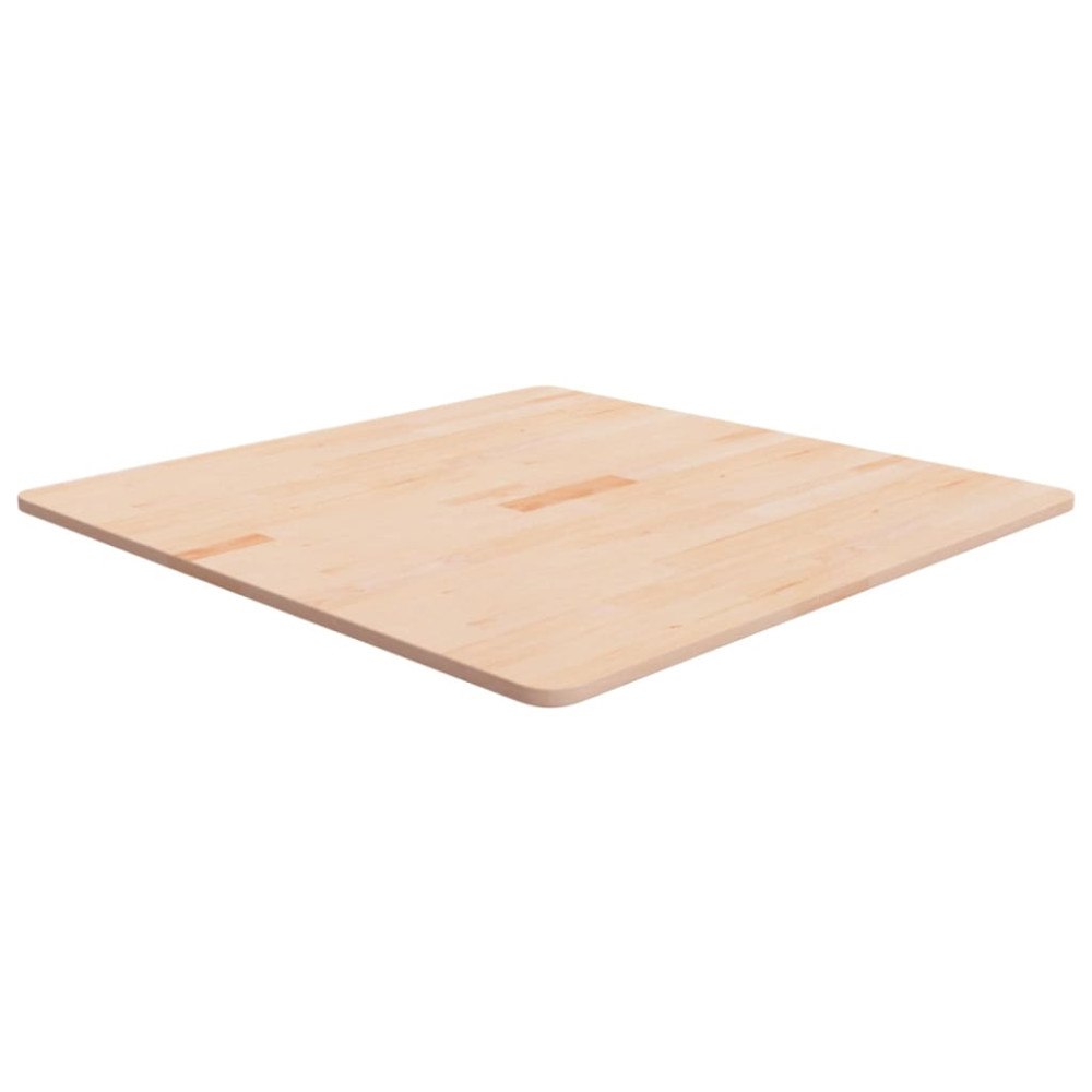 vidaXL Fyrkantig bordsskiva 80x80x1,5 cm obehandlat massiv ek
