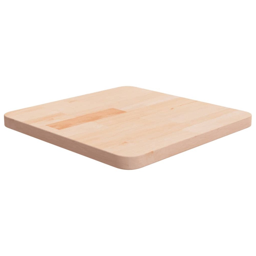 vidaXL Fyrkantig bordsskiva 40x40x2,5 cm obehandlad massiv ek