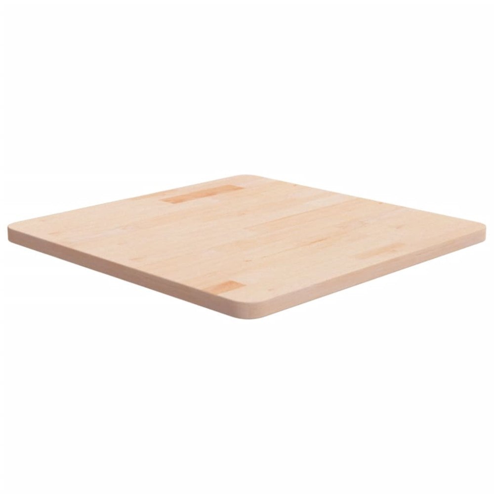 vidaXL Fyrkantig bordsskiva 60x60x2,5 cm obehandlad massiv ek