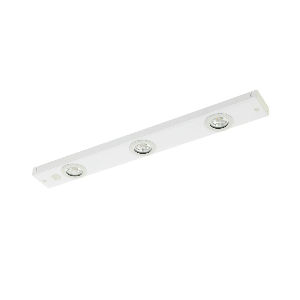 EGLO Eglo Kob LED - belysning under skåp - LED x 3 - 2.3 W - totalt: 6.9 W - varmt vitt ljus - 3000 K - vit