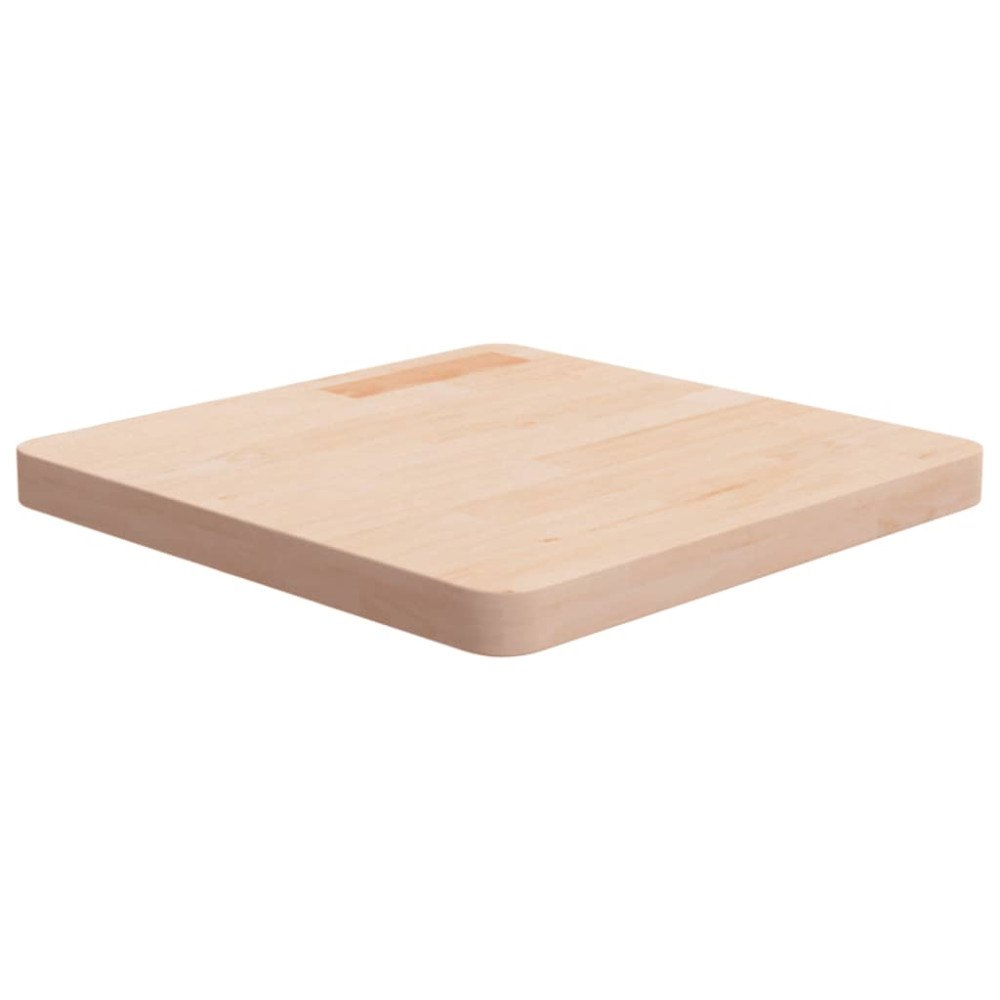 vidaXL Fyrkantig bordsskiva 50x50x4 cm obehandlad massiv ek