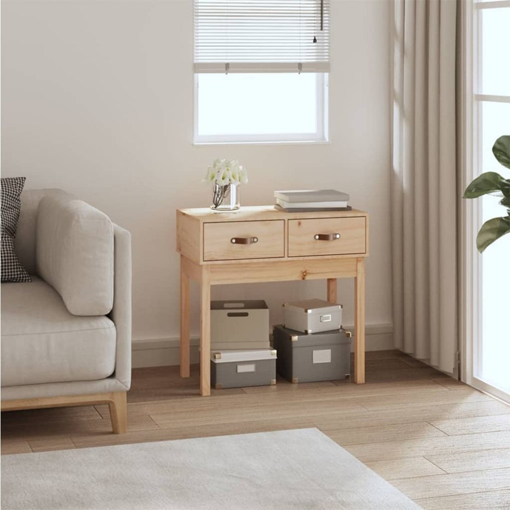 vidaXL Konsolbord 76,5x40x75 cm massiv furu