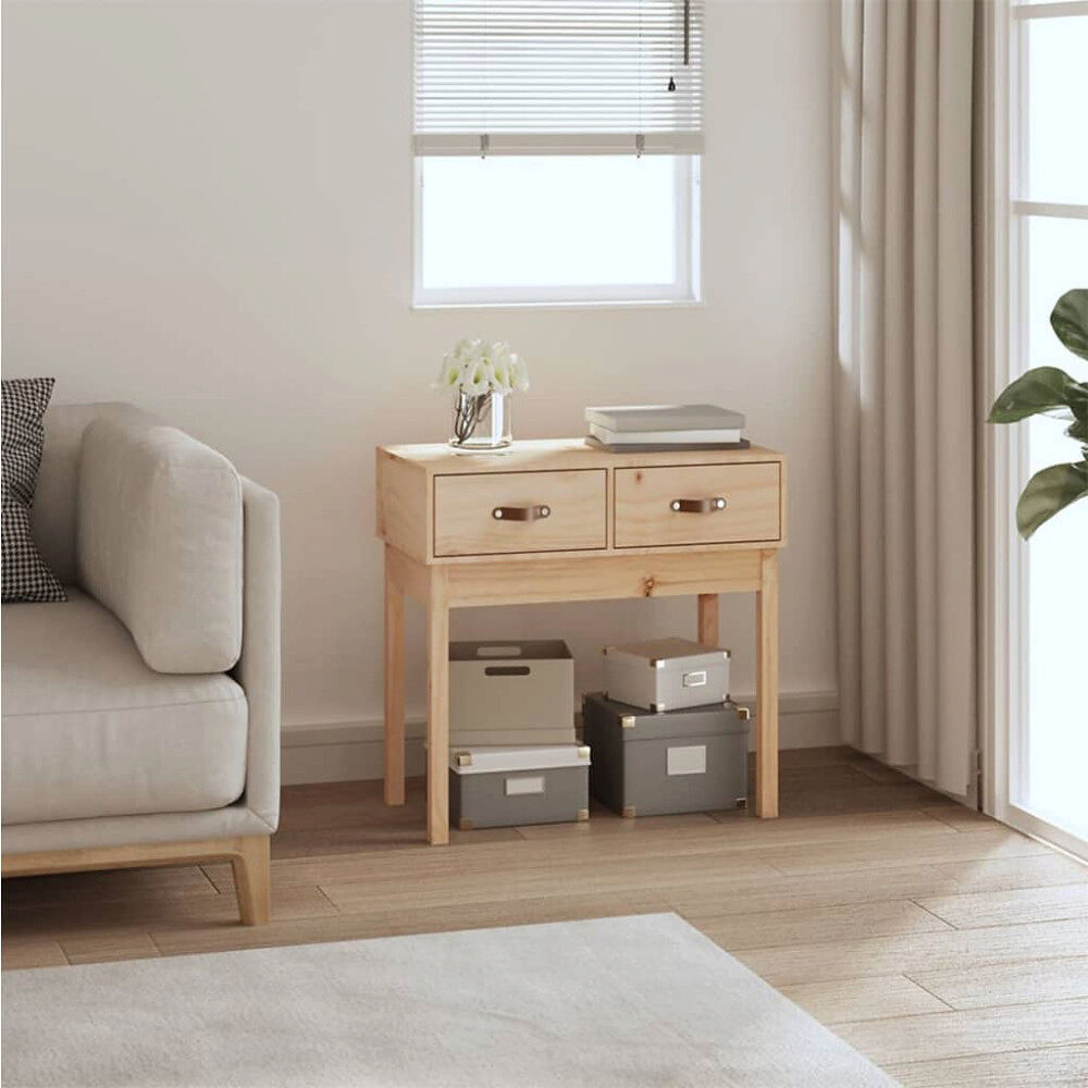 vidaXL Konsolbord 76,5x40x75 cm massiv furu