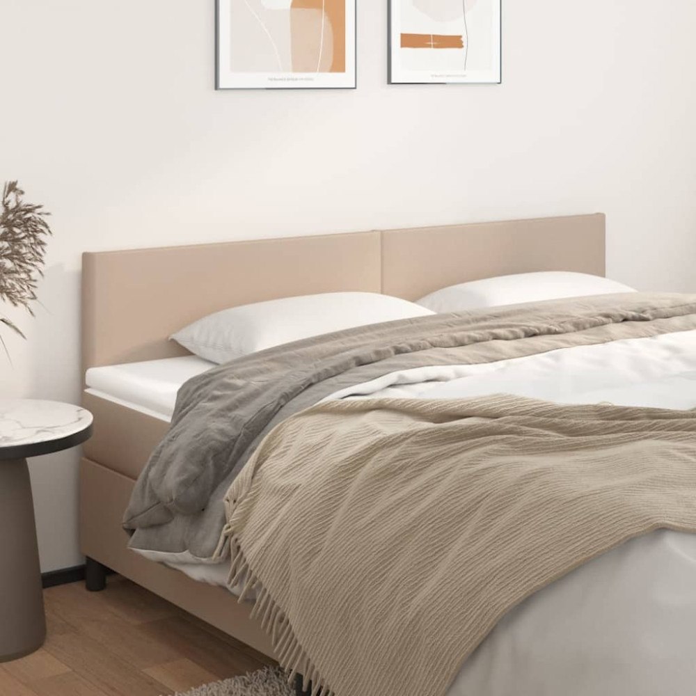 vidaXL Sänggavlar cappuccino 160x5x78/88 cm konstläder