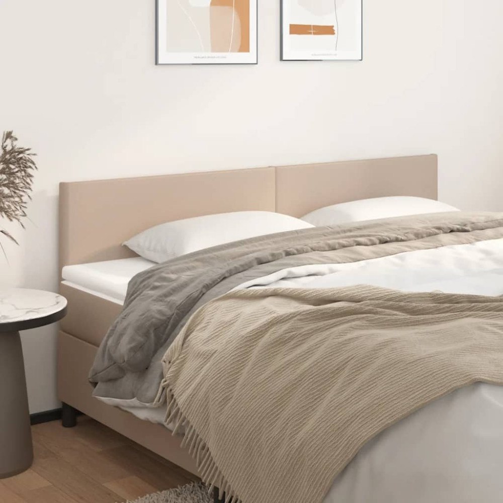 vidaXL Sänggavlar cappuccino 180x5x78/88 cm konstläder