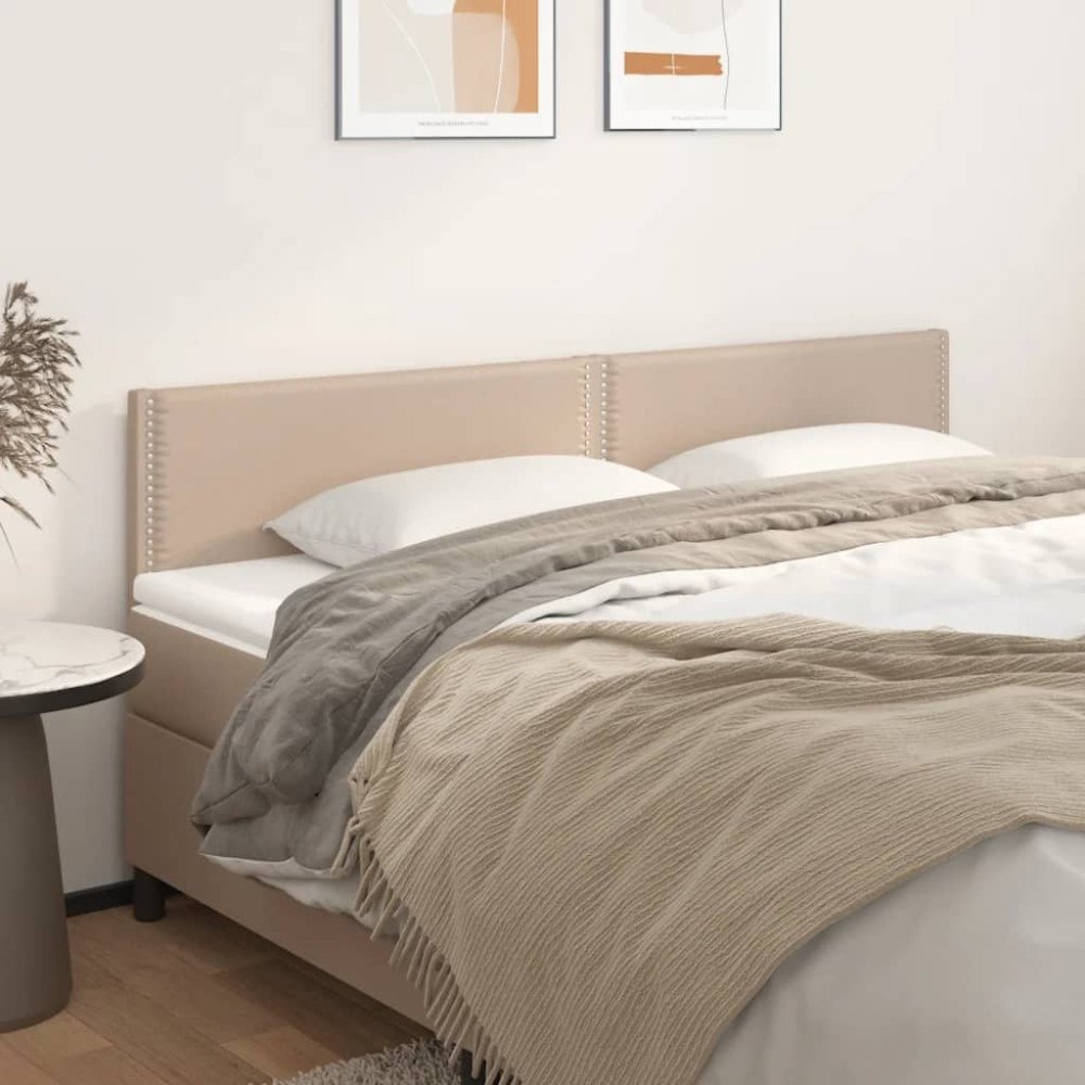 vidaXL Sänggavlar cappuccino 180x5x78/88 cm konstläder