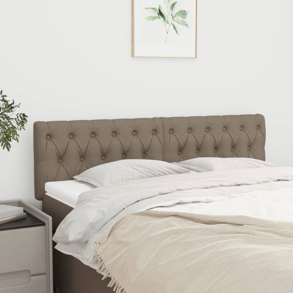 vidaXL Sänggavlar taupe 160x7x78/88 cm tyg
