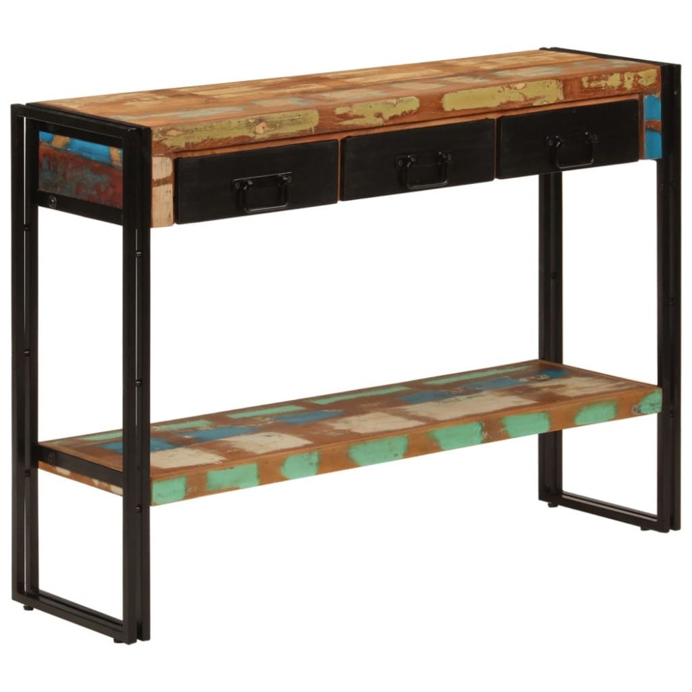 vidaXL Konsolbord 110x30x76 cm massivt återvunnet trä