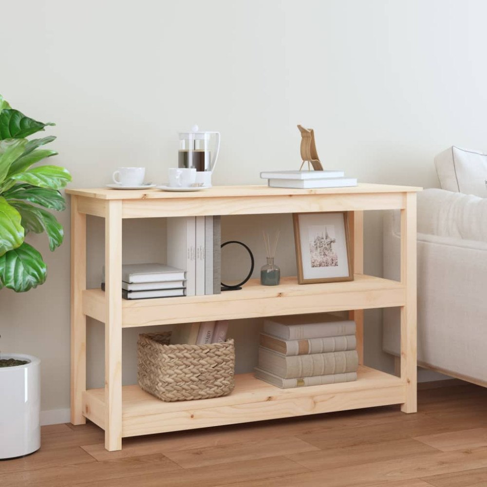 vidaXL Konsolbord 110x40x74 cm massiv furu