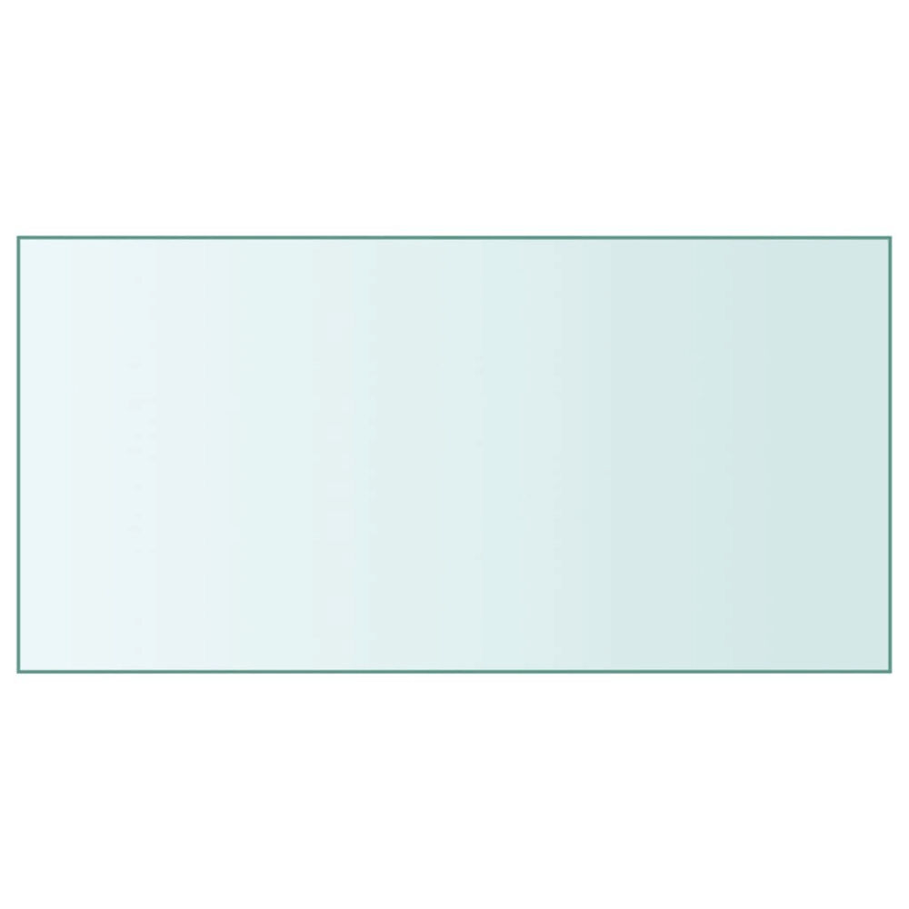 vidaXL Bordsskiva genomskinlig 50x100 cm härdat glas