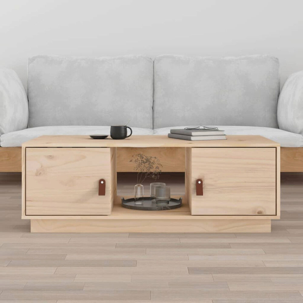 vidaXL Soffbord 100x50x35 cm massiv furu