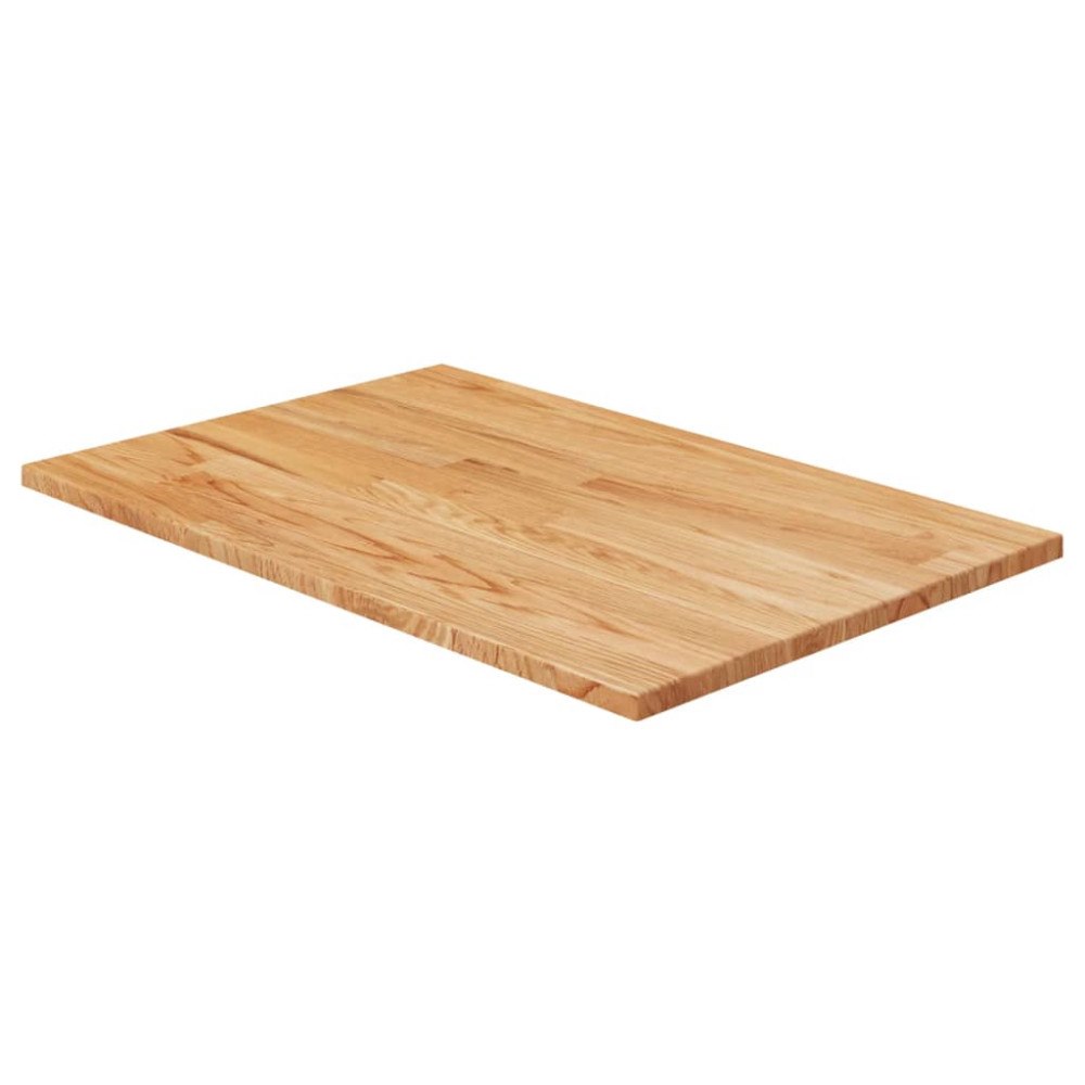 vidaXL Bänkskiva för badrum ljusbrun 60x40x1,5cm behandlat massivt trä