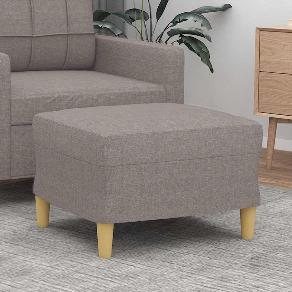 vidaXL Fotpall Taupe 60x50x41 cm tyg