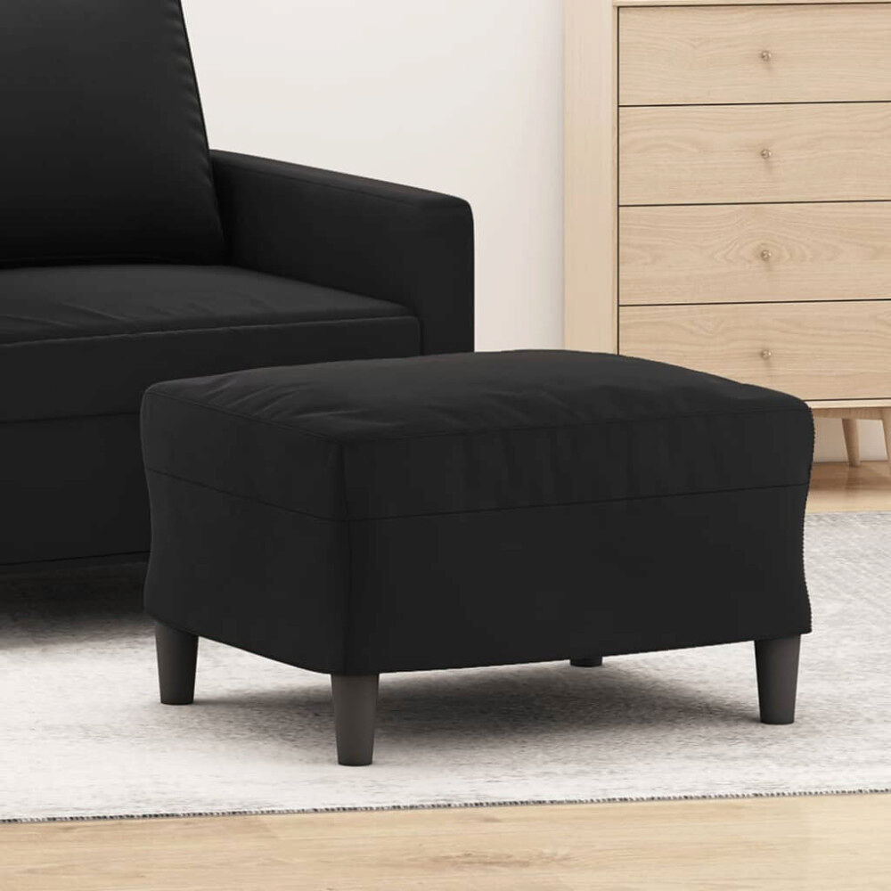 vidaXL Fotpall svart 60x50x41 cm sammet