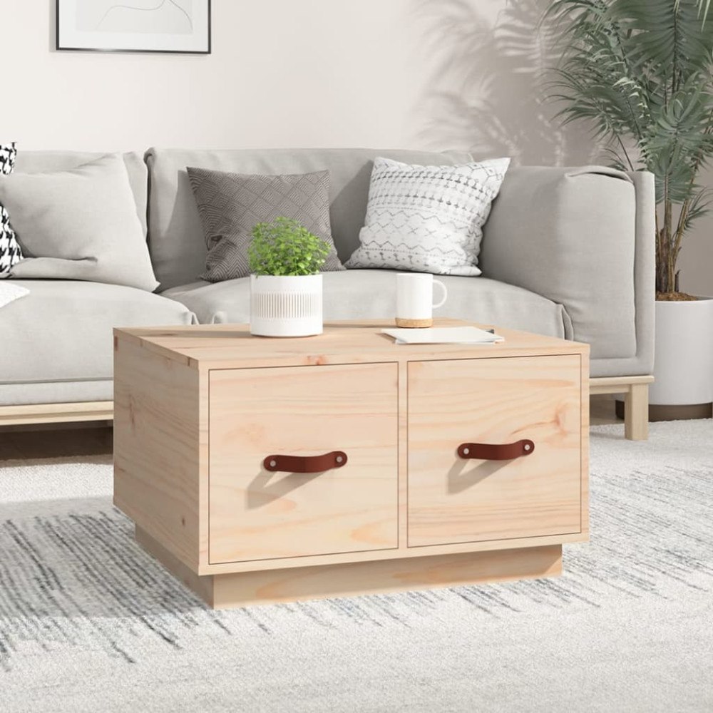 vidaXL Soffbord 60x53x35 cm massiv furu