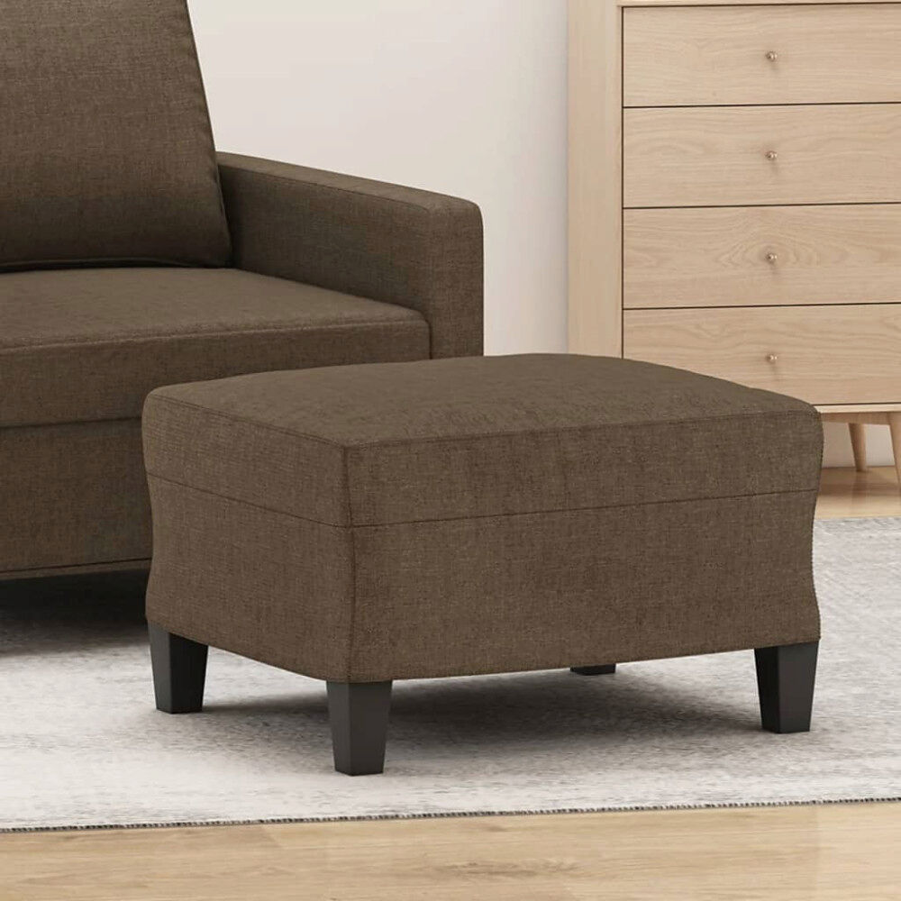 vidaXL Fotpall brun 60x50x41 cm tyg