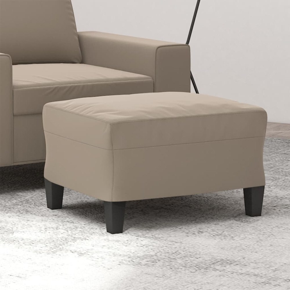 vidaXL Fotpall brun 60x50x41 cm mikrofibertyg