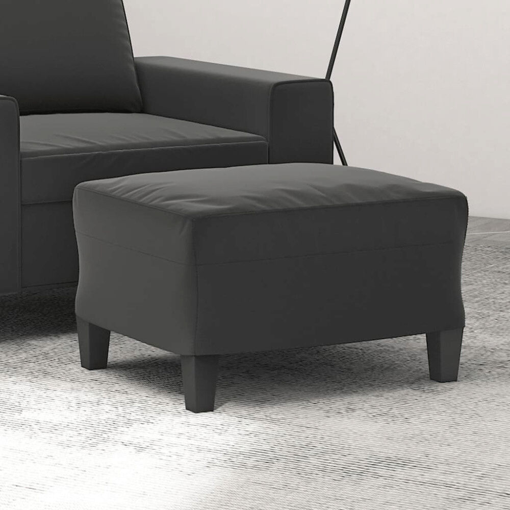 vidaXL Fotpall mörkgrå 60x50x41 cm mikrofibertyg